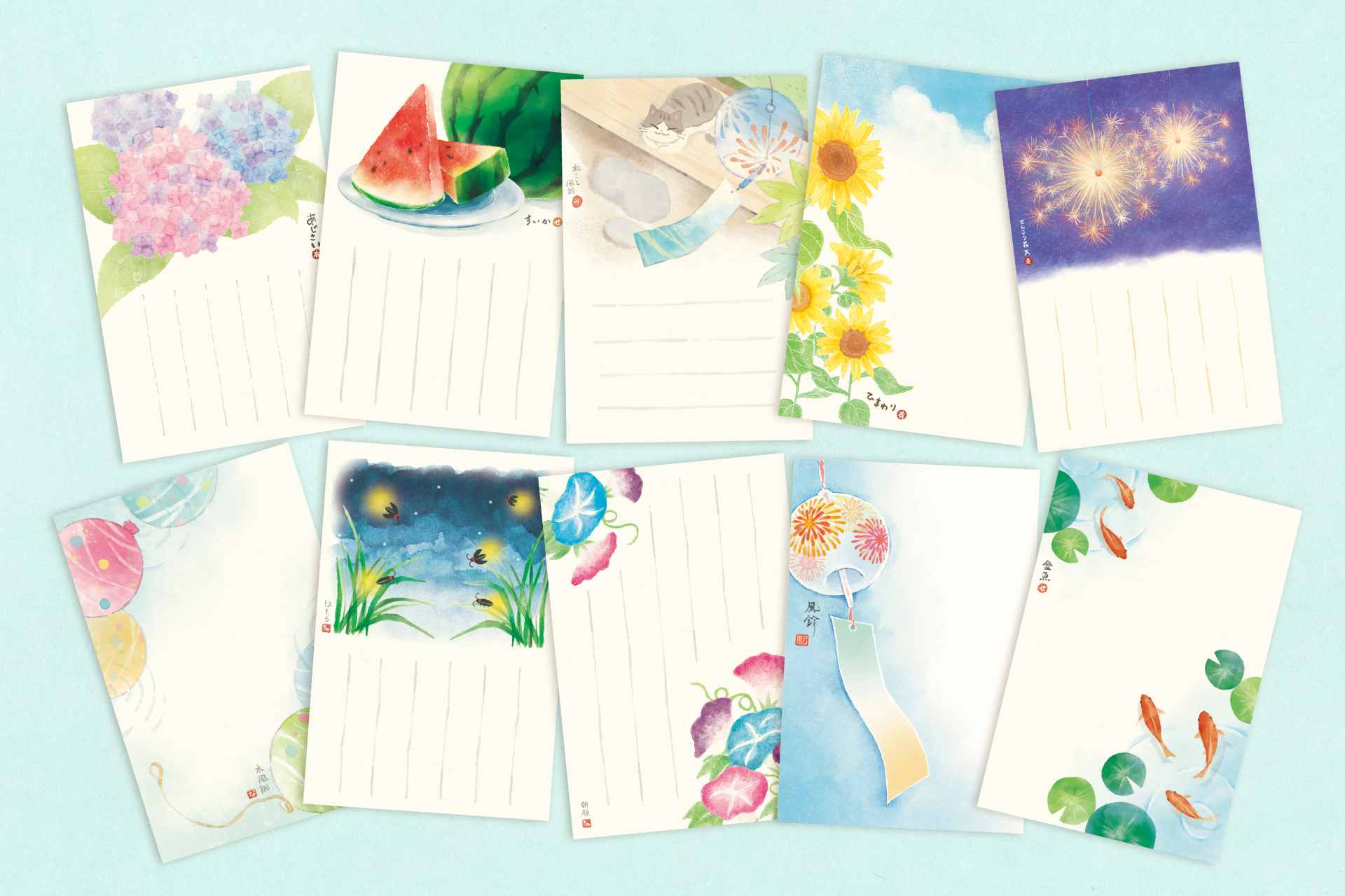 【国産】 新商品】『絵入りはがき 夏柄』を販売開始しました 2025 コレクション